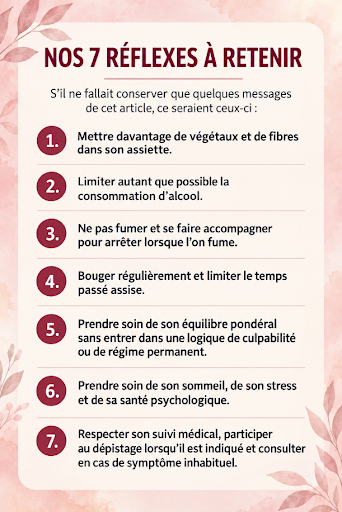 7 réflexes pour prendre soin de sa santé après un cancer du sein